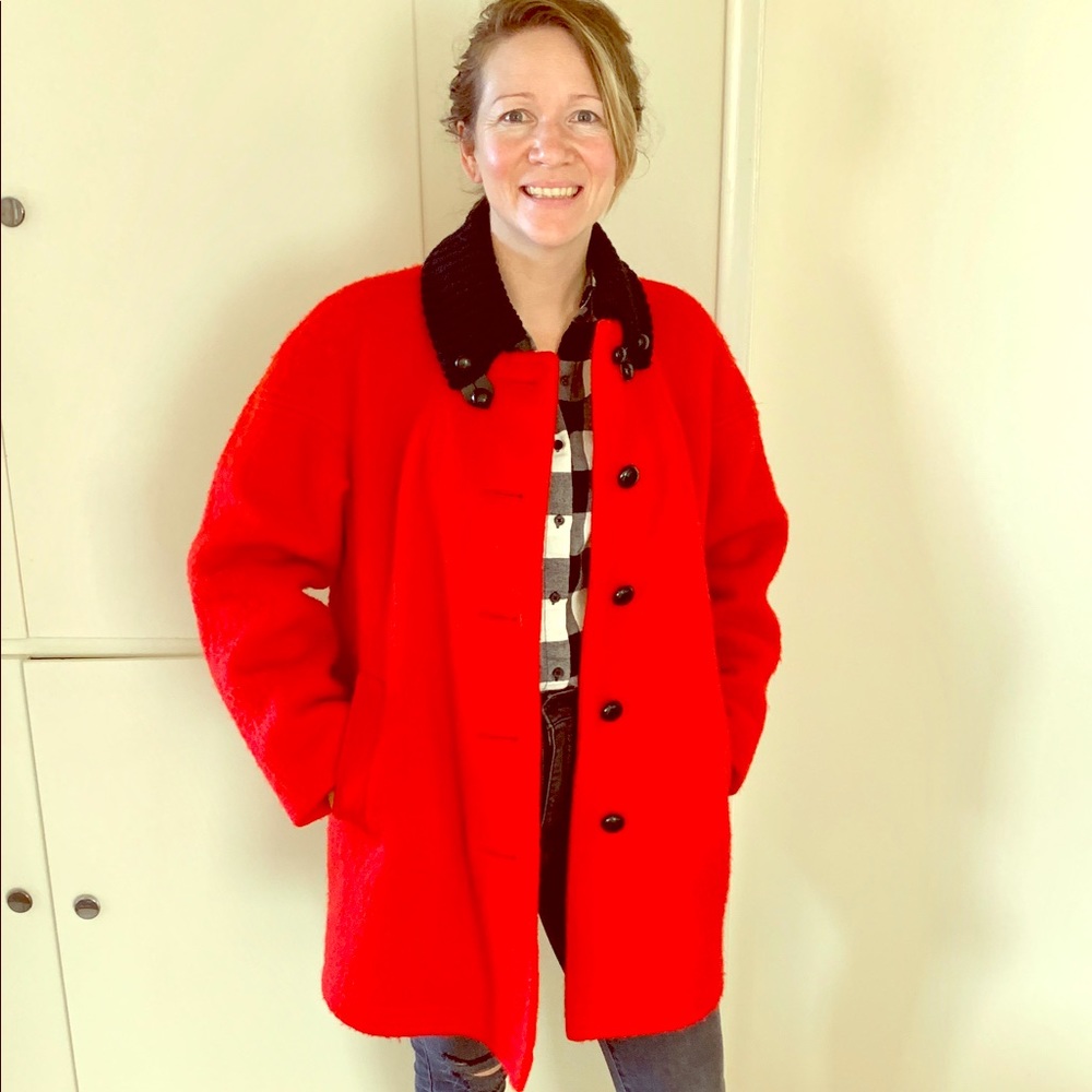 Hudson’s Bay Red Wool Coat